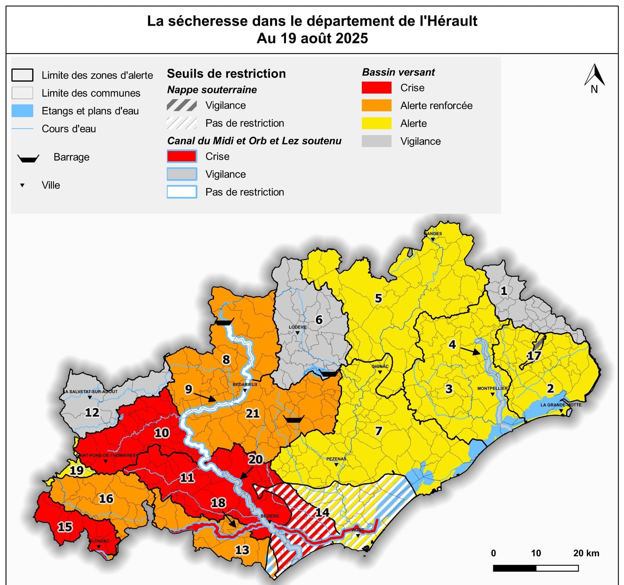 Arrêté Préfectoral "Sécheresse" du 25 août 2025