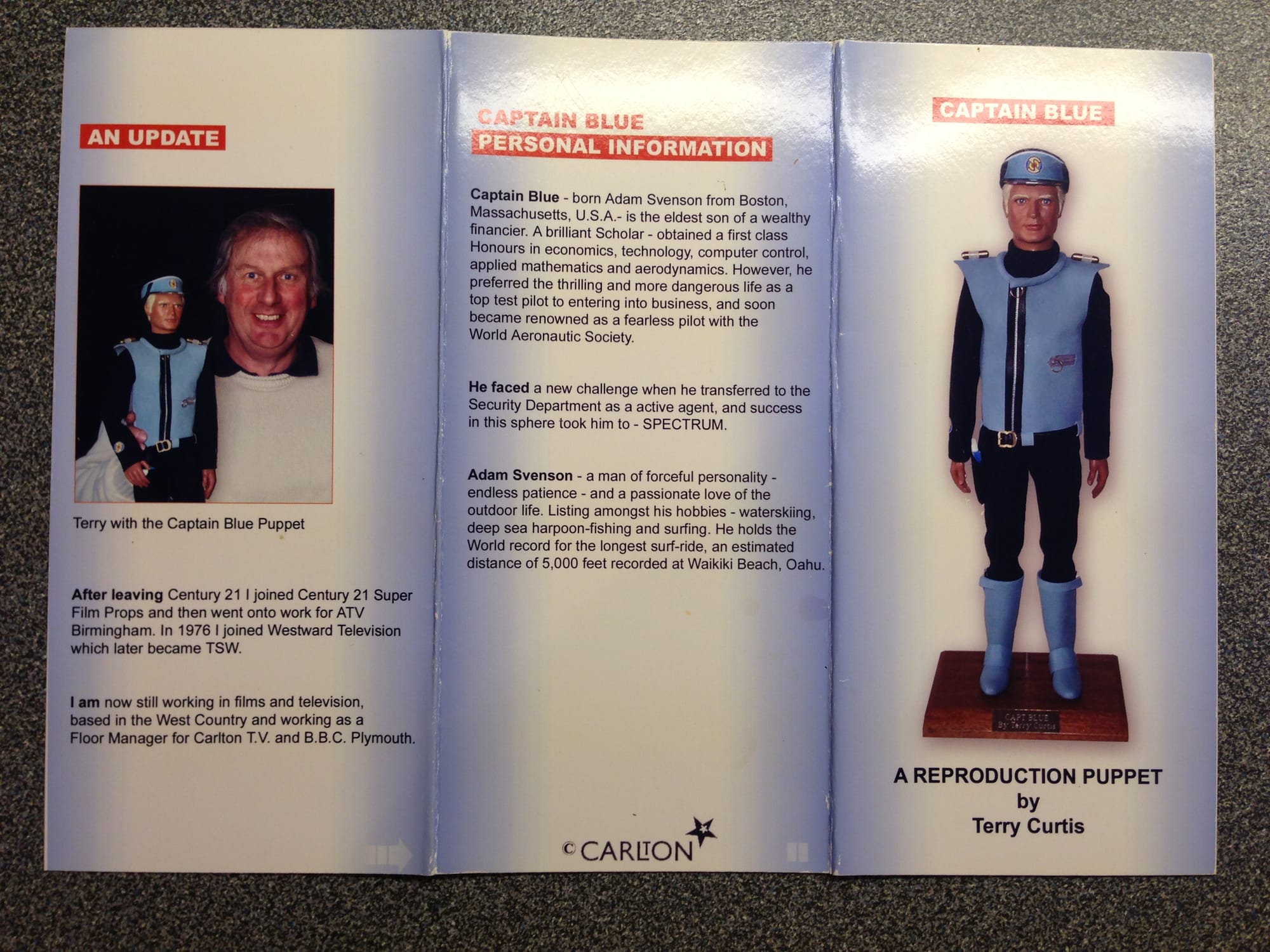 Captain Blue Repro by Terry Curtis