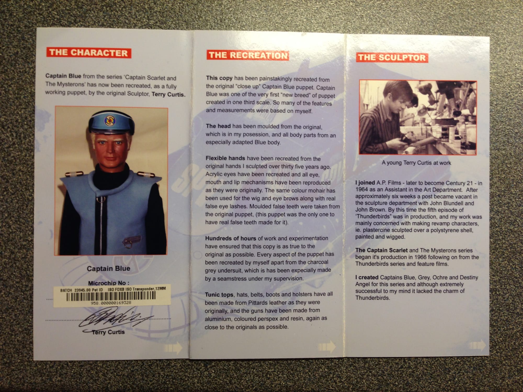Captain Blue Repro by Terry Curtis