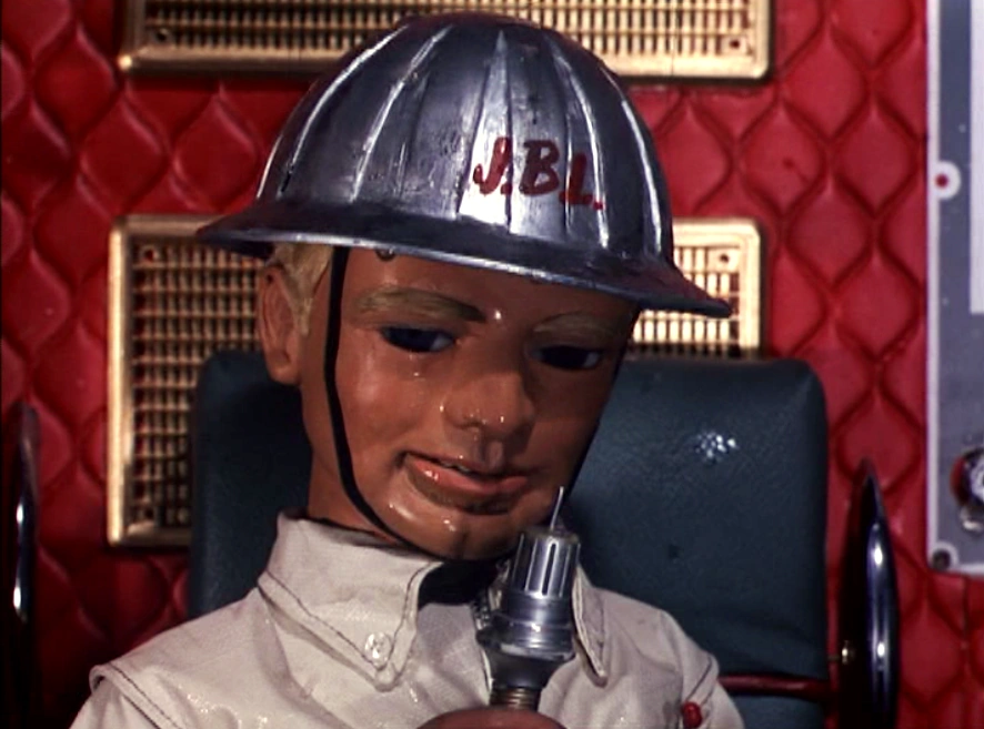 J B Lester in Hard Hat