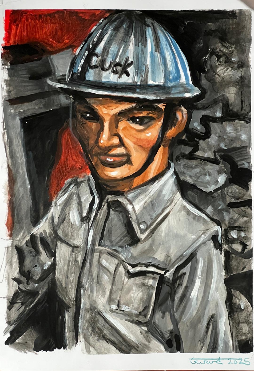 Chuck Taylor in Hard Hat by Gary Ward