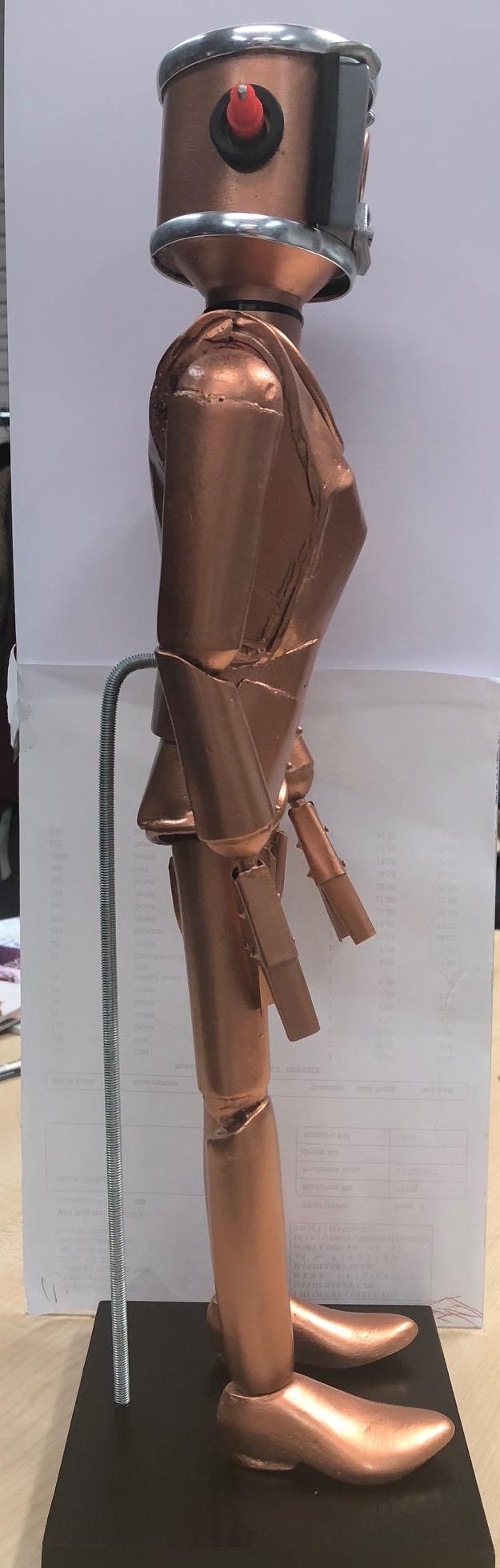 Nuclear Plutonium Store Robot Guard resculpted by Duncan Willis & assembled by Lee Allwood