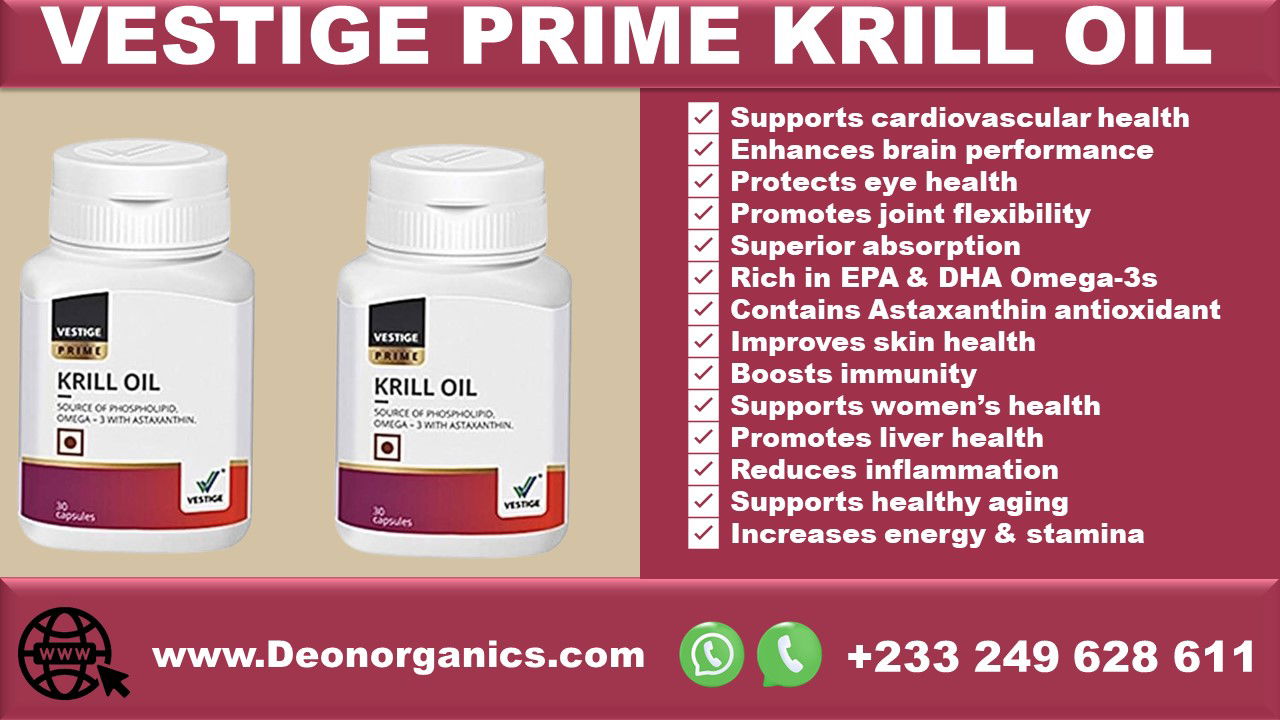 Buy Vestige Krill Oil – Omega-3 for Heart, Brain & Joint Health