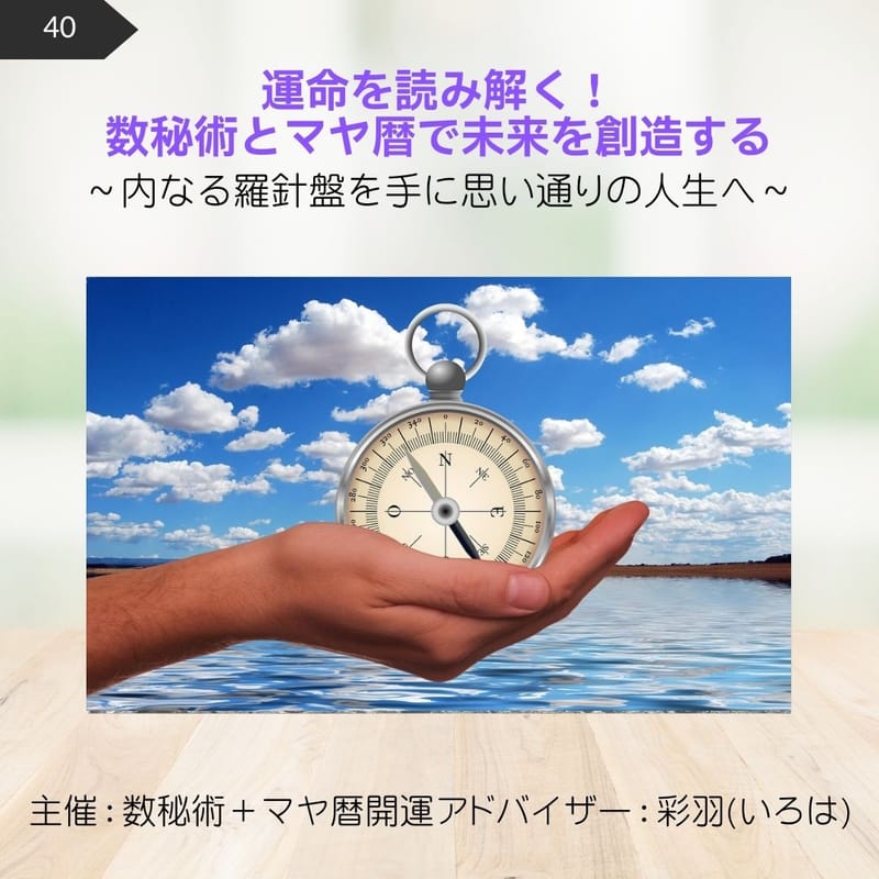 40.運命を読み解く！ 数秘術とマヤ暦で未来を創造する