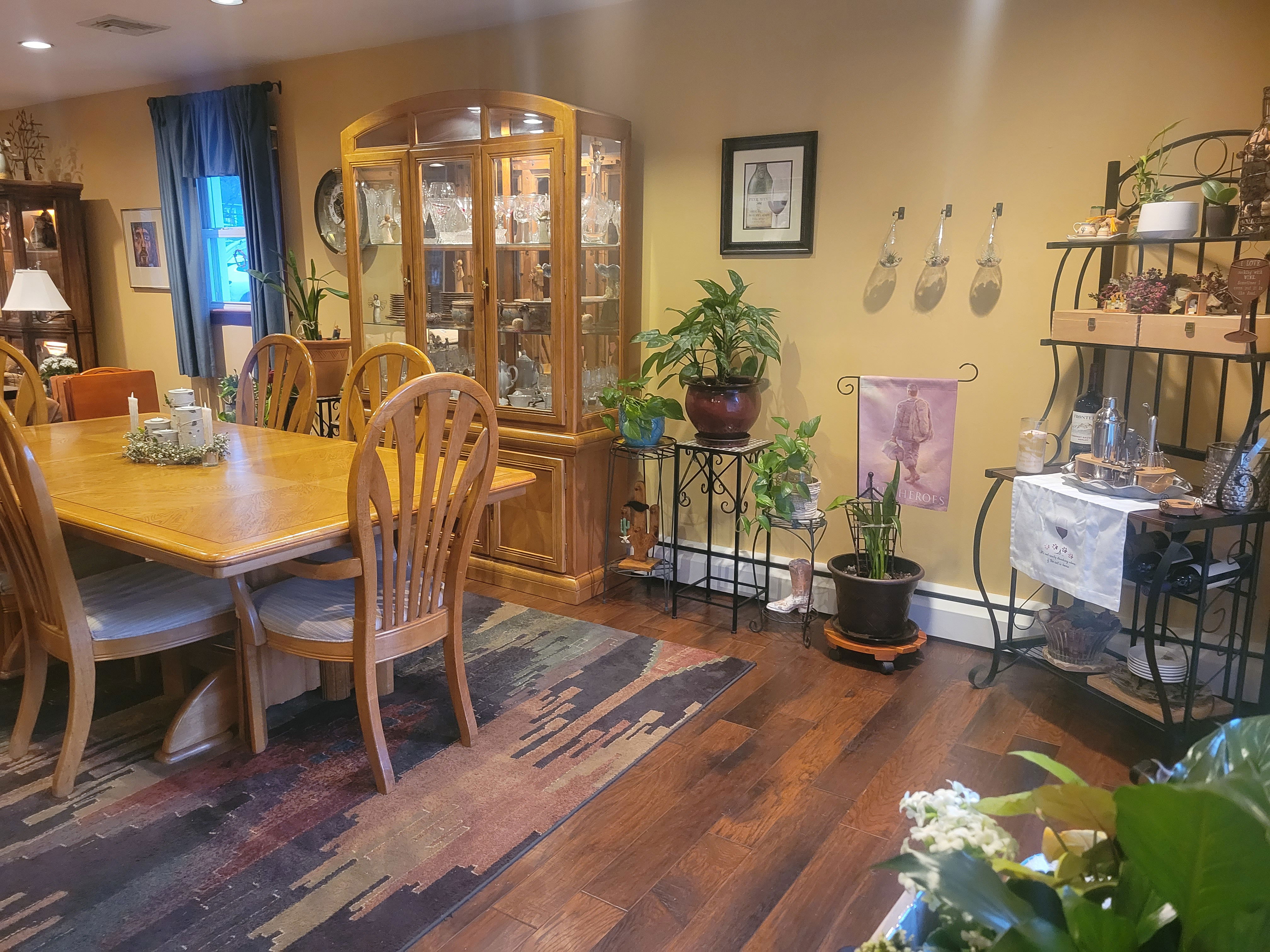 Before: Infrequently used Dining Room which divided kitchen and living room areas