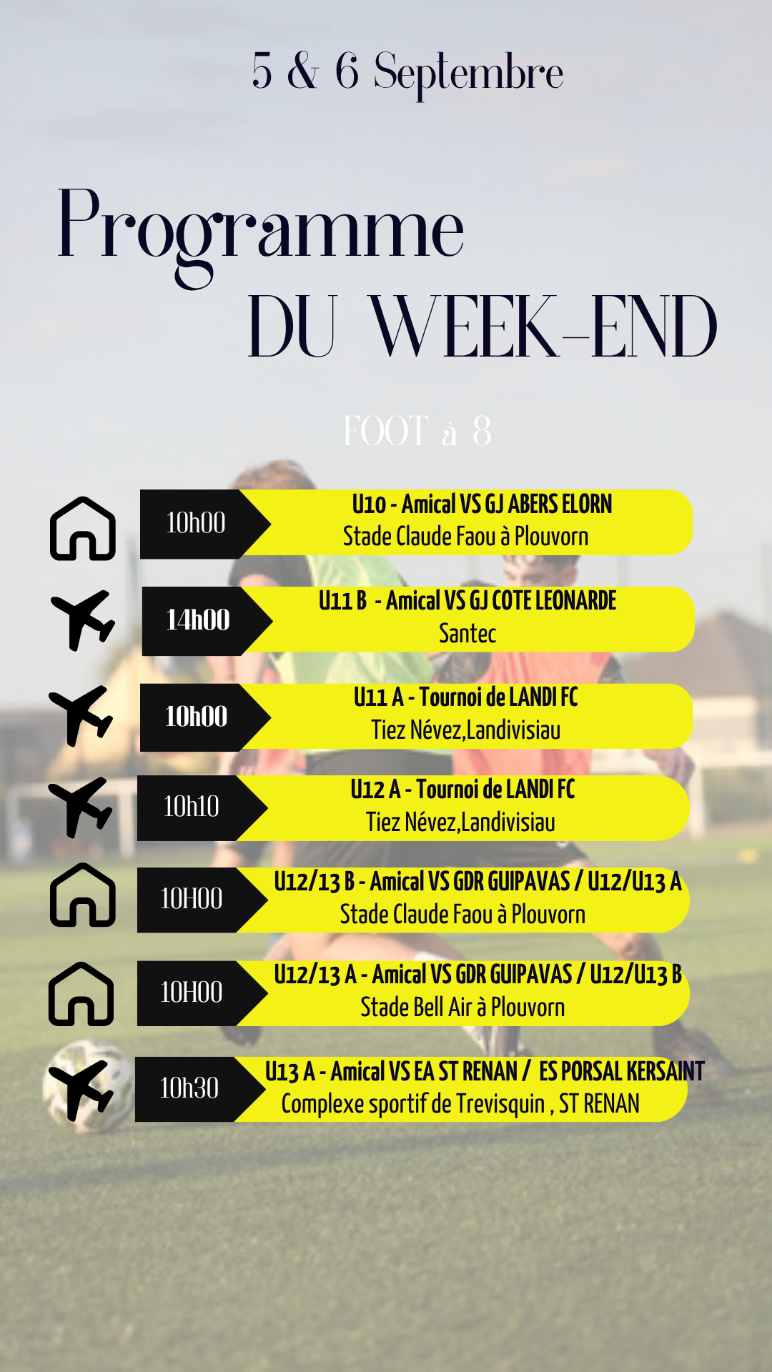 programme du week-end