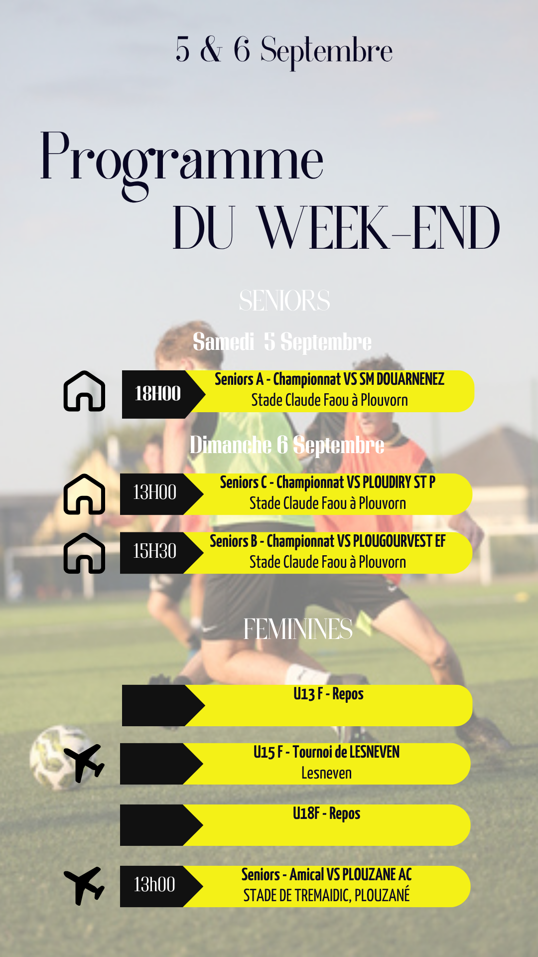 programme du week-end