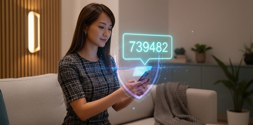 OTP verification for usage of safe deposit box