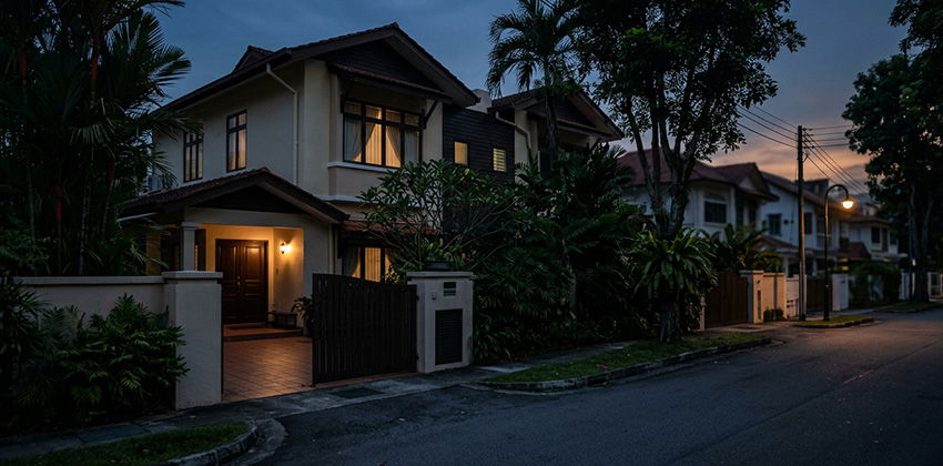 Residential property in Singapore highlighting risk of storing valuables at home
