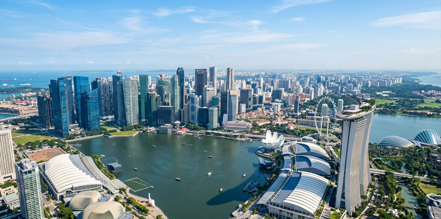 Singapore financial district skyline representing the city's favorable tax environment for gold investors
