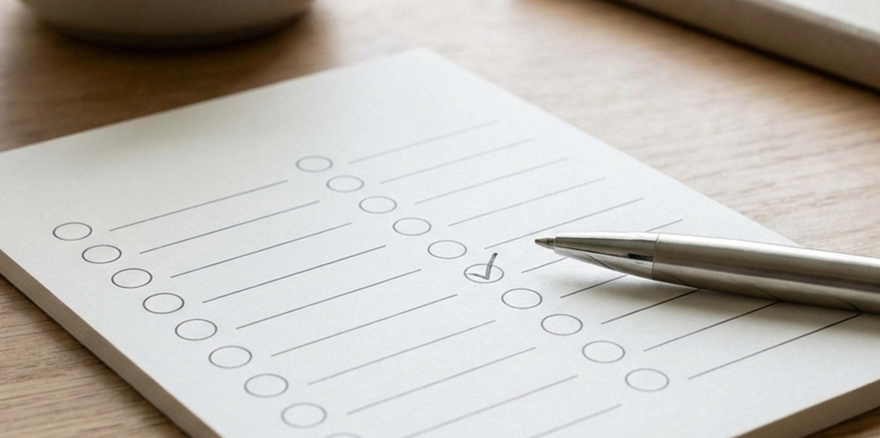 Checklist representing key factors expats should consider when choosing a safe deposit box provider in Singapore