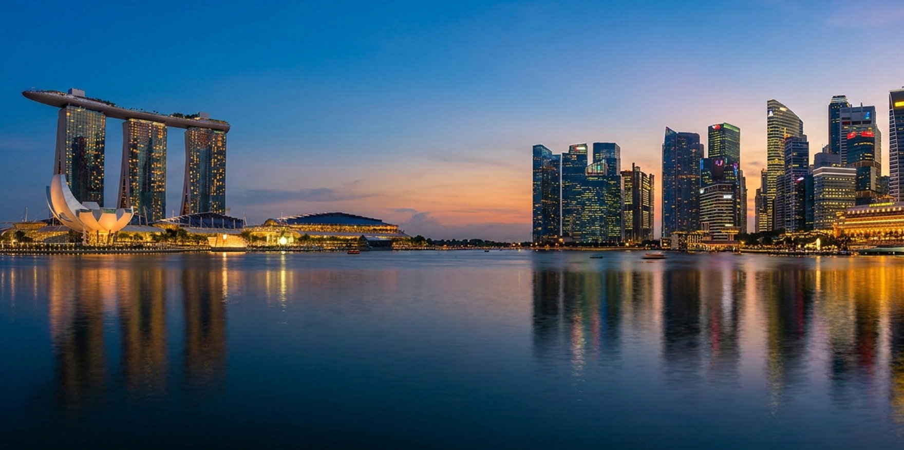 Singapore financial district skyline representing the city-state's reputation as a regional safe haven for assets