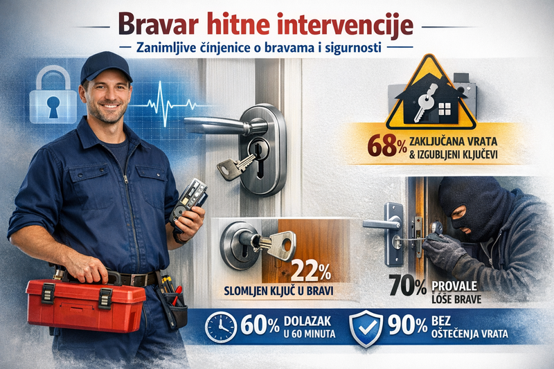 Bravar hitne intervencije – zanimljive činjenice o bravama i sigurnosti