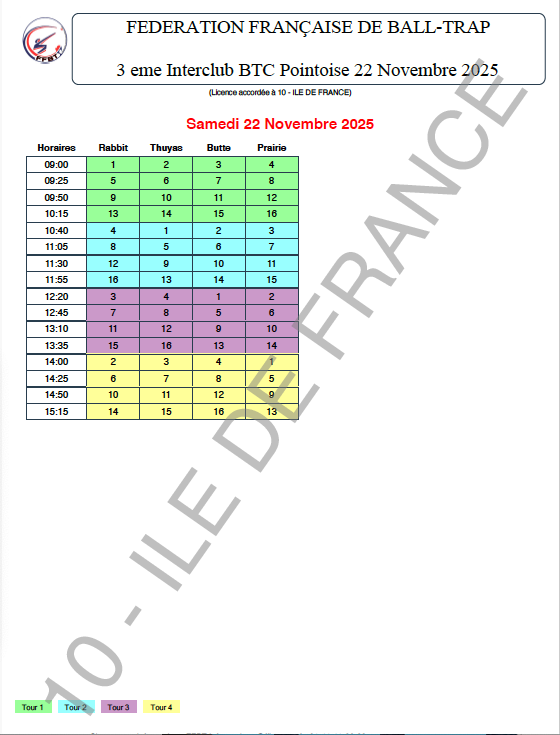 3E Interclub BTC Pontoise 22 Novembre 2025