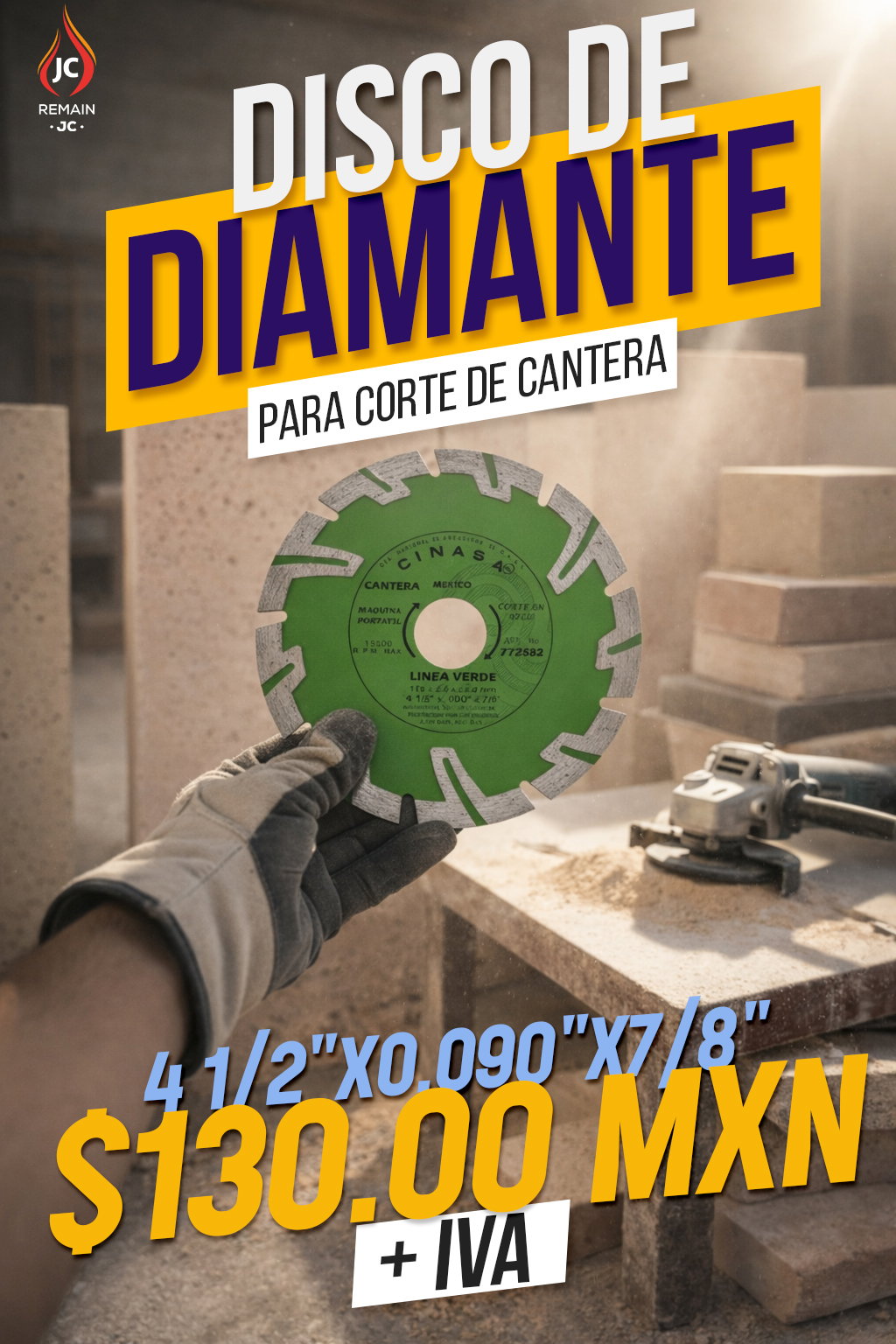¡El corte perfecto para tus proyectos en cantera! 💎⚒️