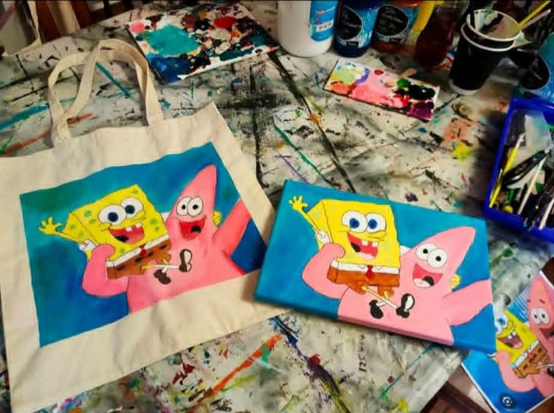 Paint your favourite character Tote Bag
