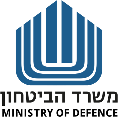 הלוגו הרשמי של משרד הביטחון – Ministry of Defense בישראל, הגוף הממשלתי האחראי על ביטחון המדינה, צה״ל, מערך החירום, ותעשיות ביטחוניות.