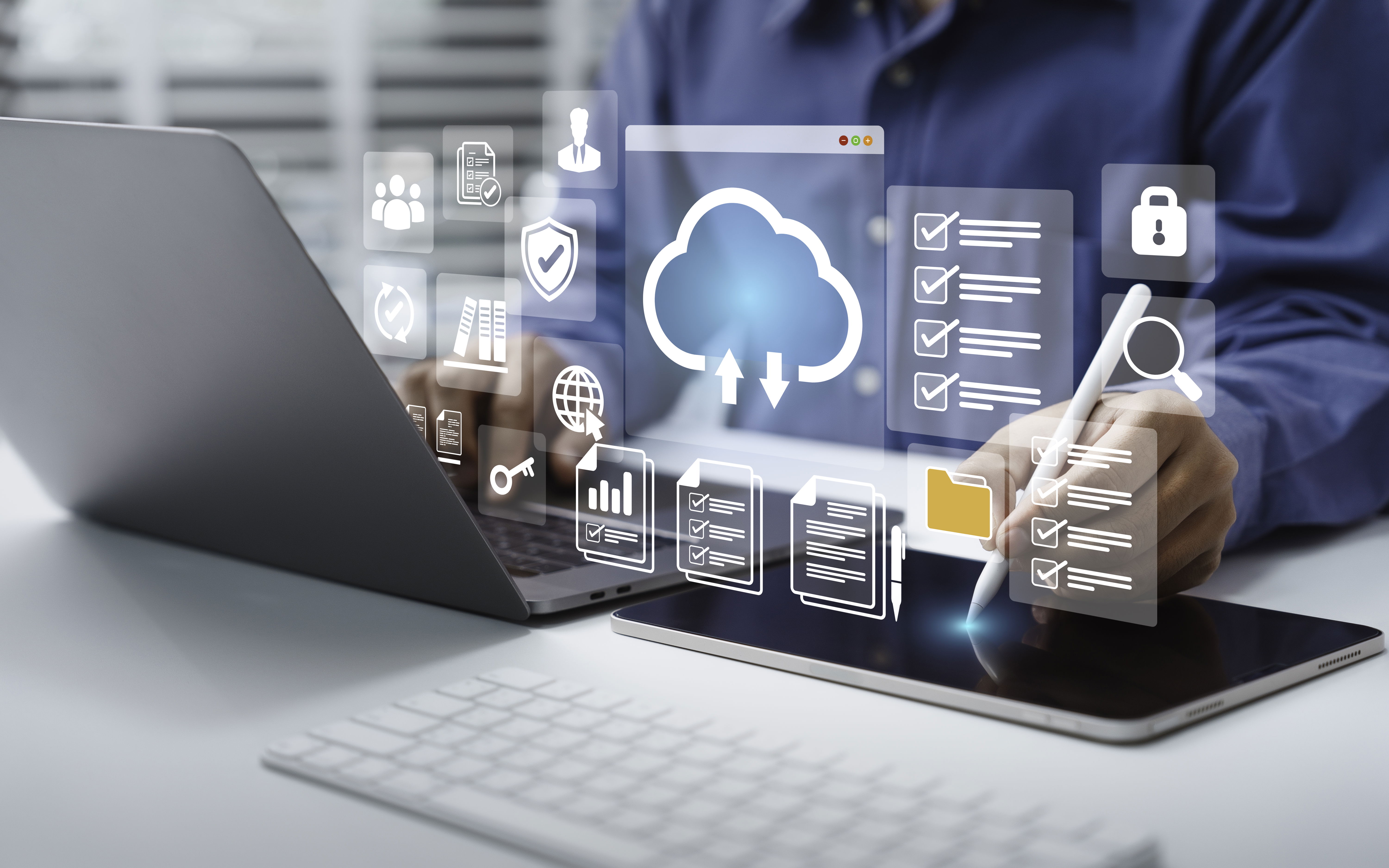 אילוסטרציה של שרת עצמי למודל AI