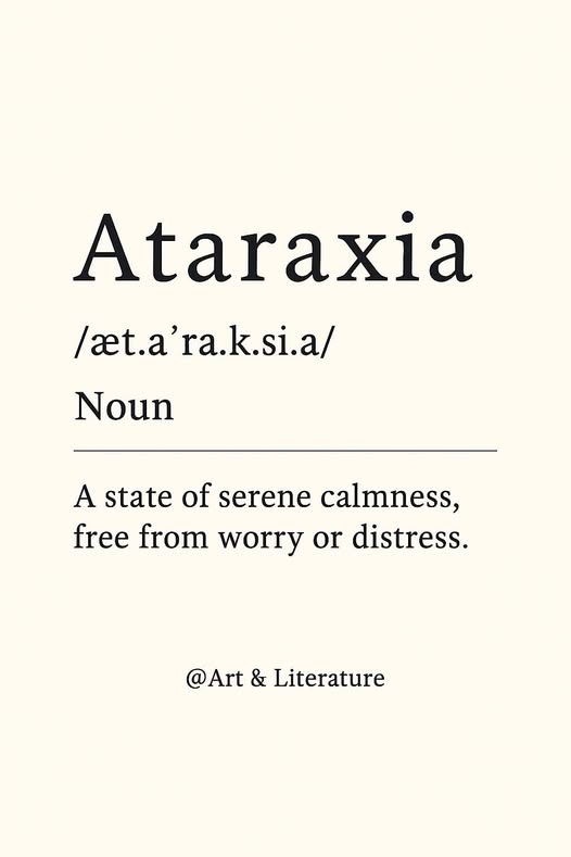 Ataraxia & Apatheia