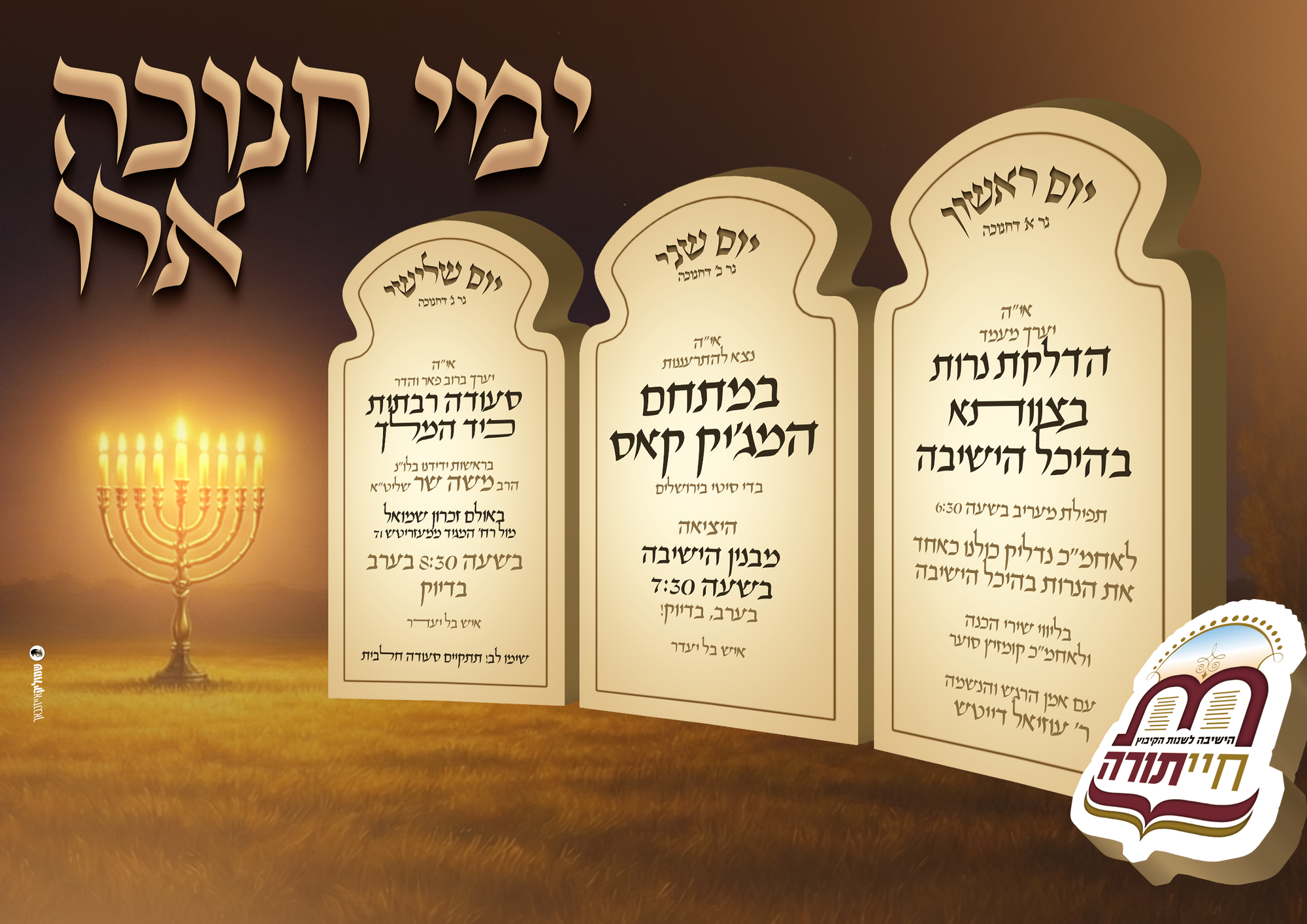 חנוכה בישיבת חיי תורה
