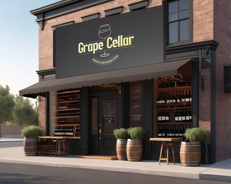 מיתוג לוגו - חנות יינות בוטיק