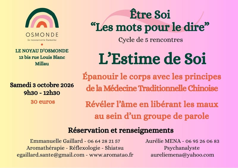 Première Rencontre : l'Estime de Soi