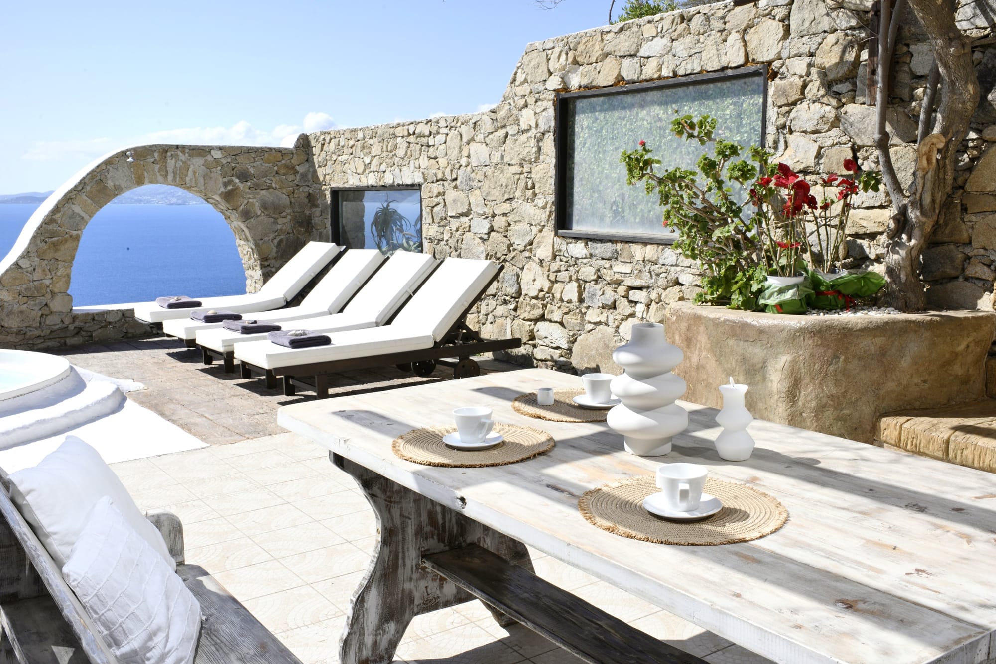 Villa Fos – Scenic Stone Terrace
