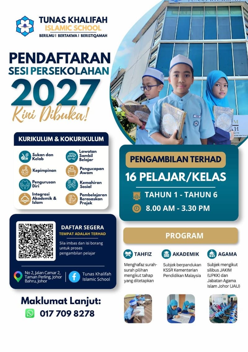 Pendaftaran Sesi 2027 Kini Dibuka!