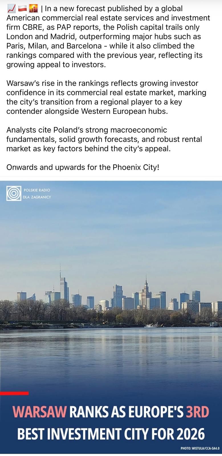 עיר השקעות ה 3 באירופה!!