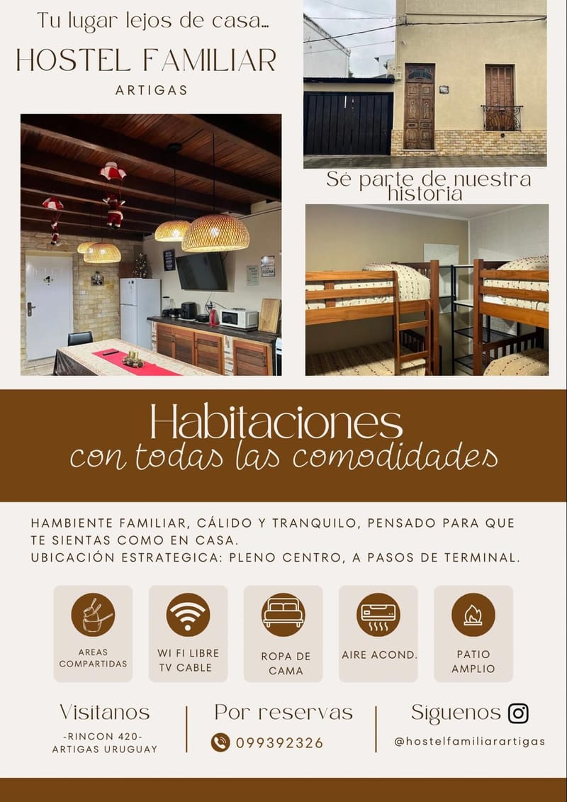 HOSTEL FAMILIAR ARTIGAS