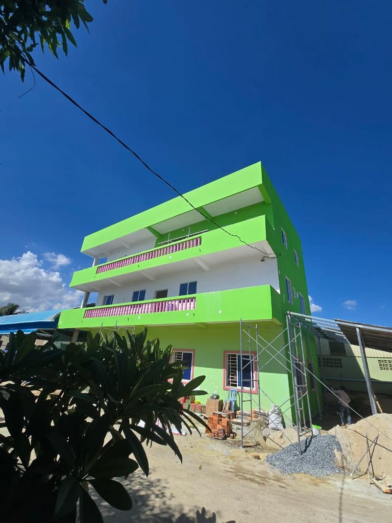 Completion ceremony of the church school in Takeo Province, Cambodia