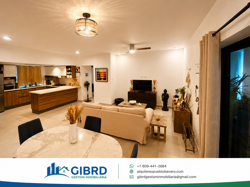 Apartamento en Alquiler | 2 Habitación| CAP CANA