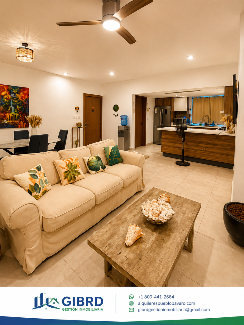 Apartamento en Alquiler | 2 Habitación| CAP CANA