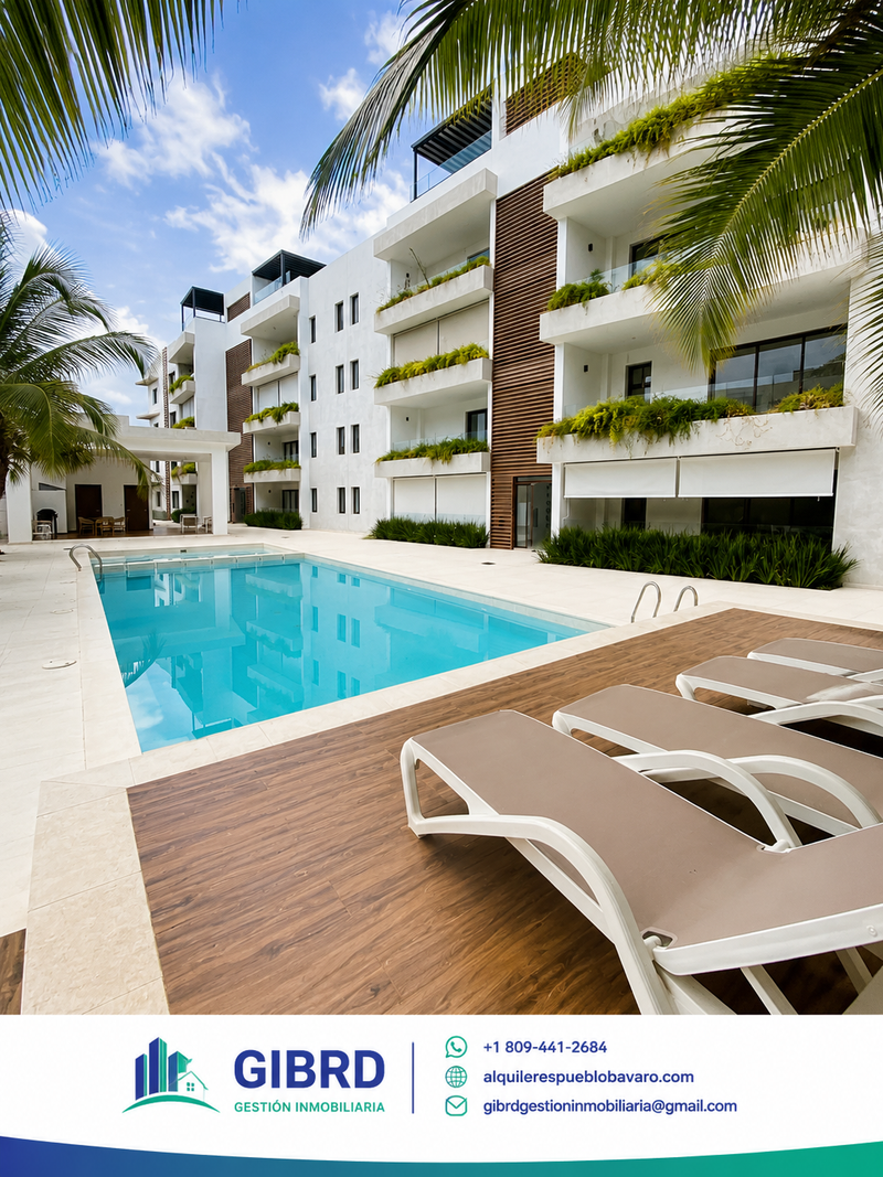Apartamento en Alquiler | 2 Habitación| CAP CANA