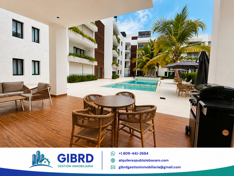 Apartamento en Alquiler | 2 Habitación| CAP CANA