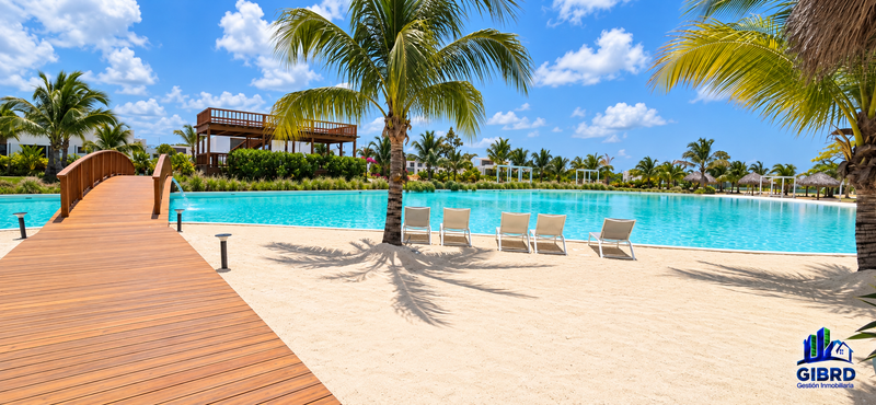 Una oportunidad excepcional para vivir o invertir dentro de un residencial exclusivo con playa artificial y completas amenidades.
