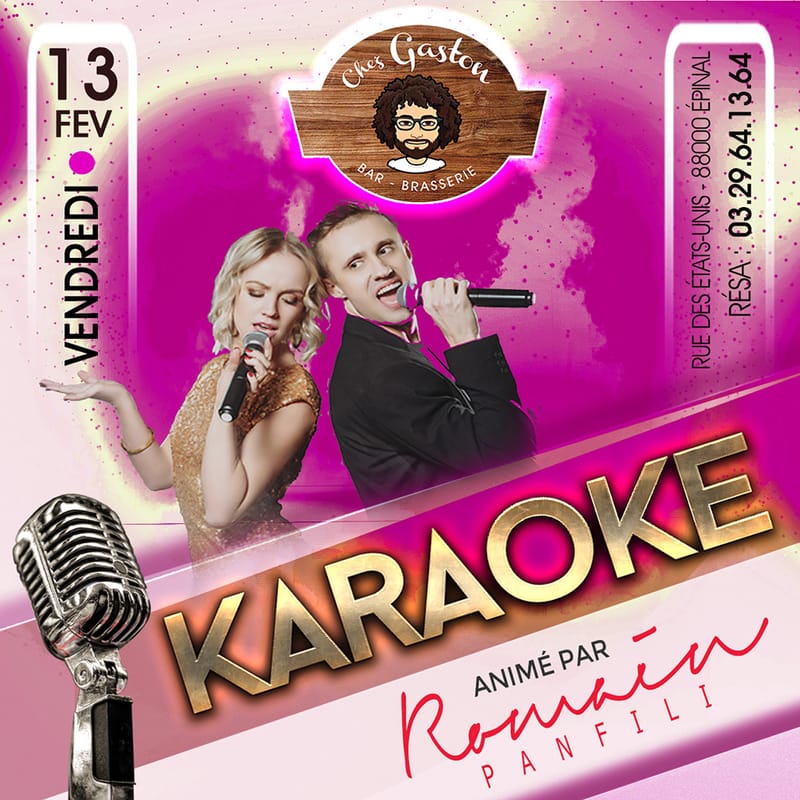 KARAOKE CHEZ GASTON EPINAL