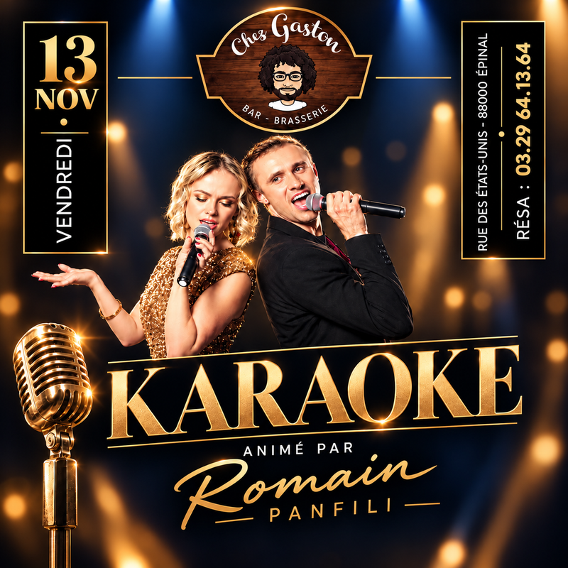 KARAOKE CHEZ GASTON EPINAL