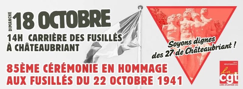 85e cérémonie en hommage aux 27 fusillés du 22 octobre 1941