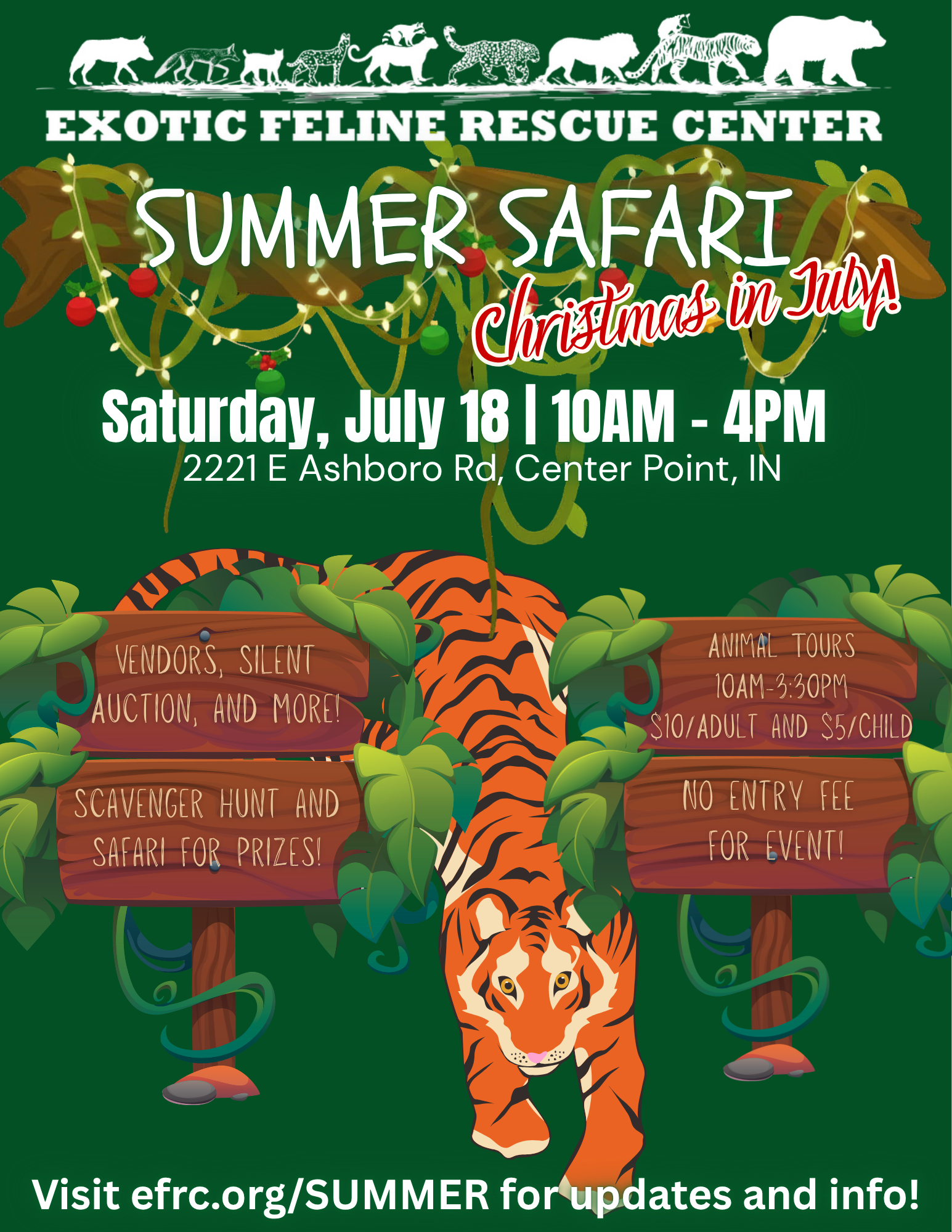 Exotic Feline Rescue Center — Summer Safari!