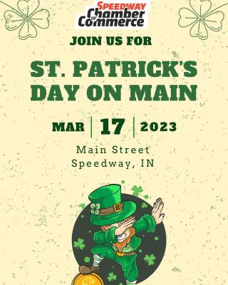 St. Patrick's Day Crawl on Main Sponsored by Speedway Chamber of Commerce