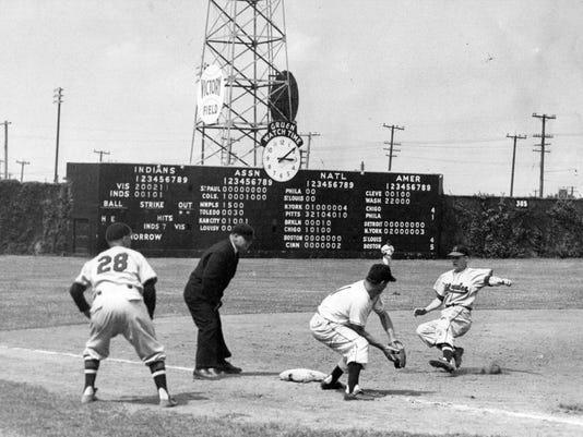 The original Victory Field, home of the Indianapolis Indians. Began life as Perry Stadium in 1931, later renamed Bush Stadium after Donie Bush