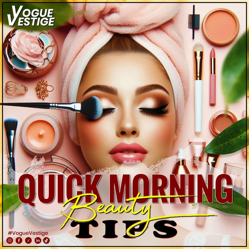 Quick Morning Beauty Tips Vogue Vestige