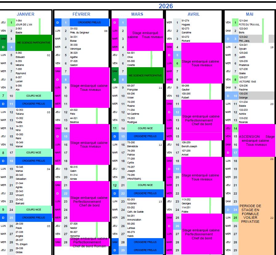 DEMANDEZ LE PROGRAMME DE LA RENTREE