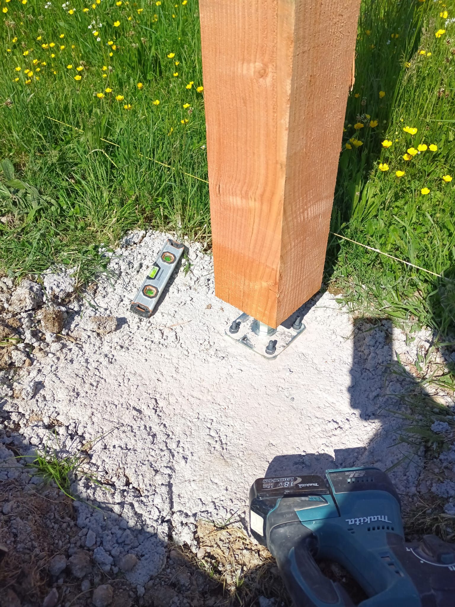 Création clôture bois