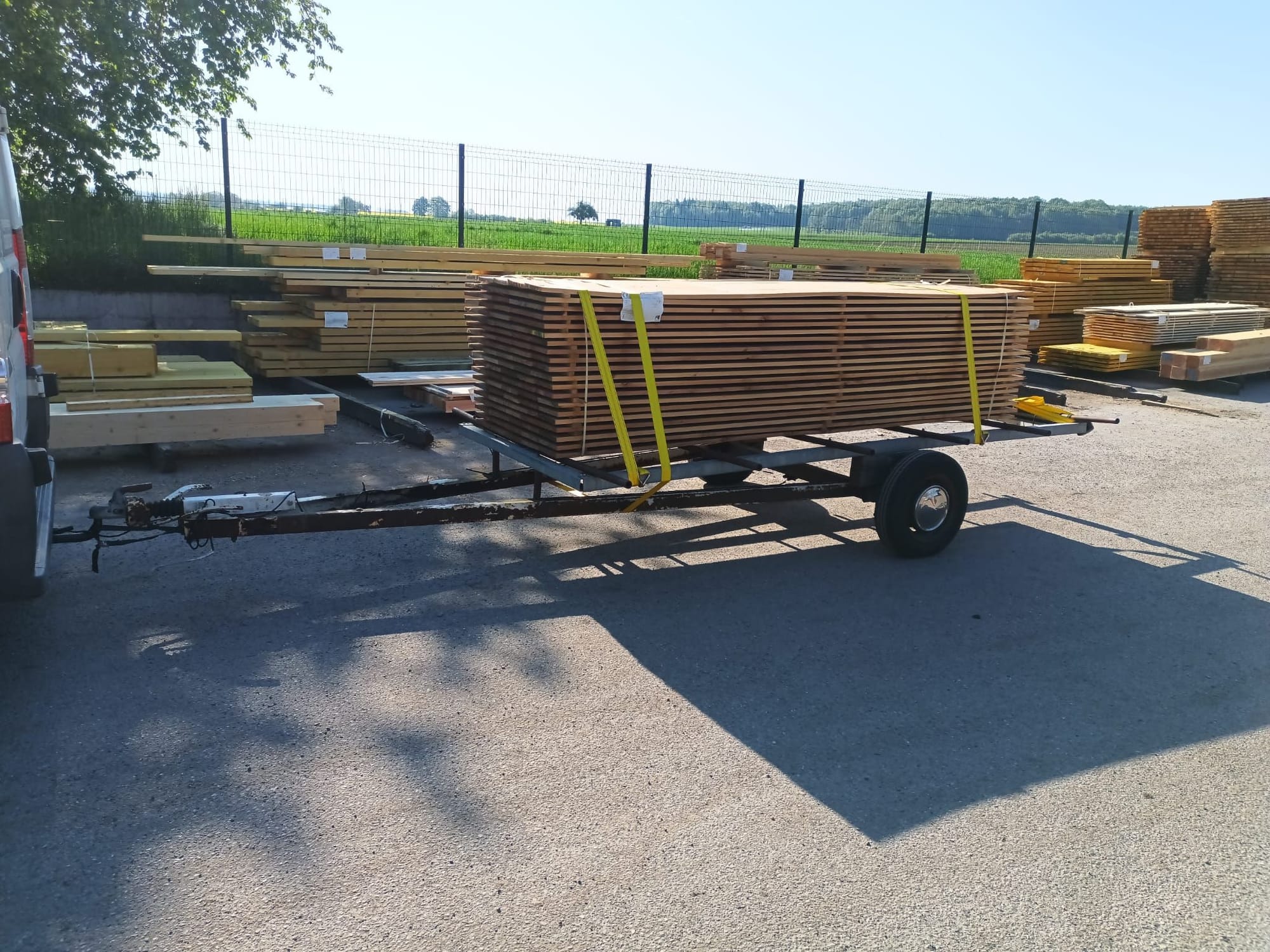 Création clôture bois