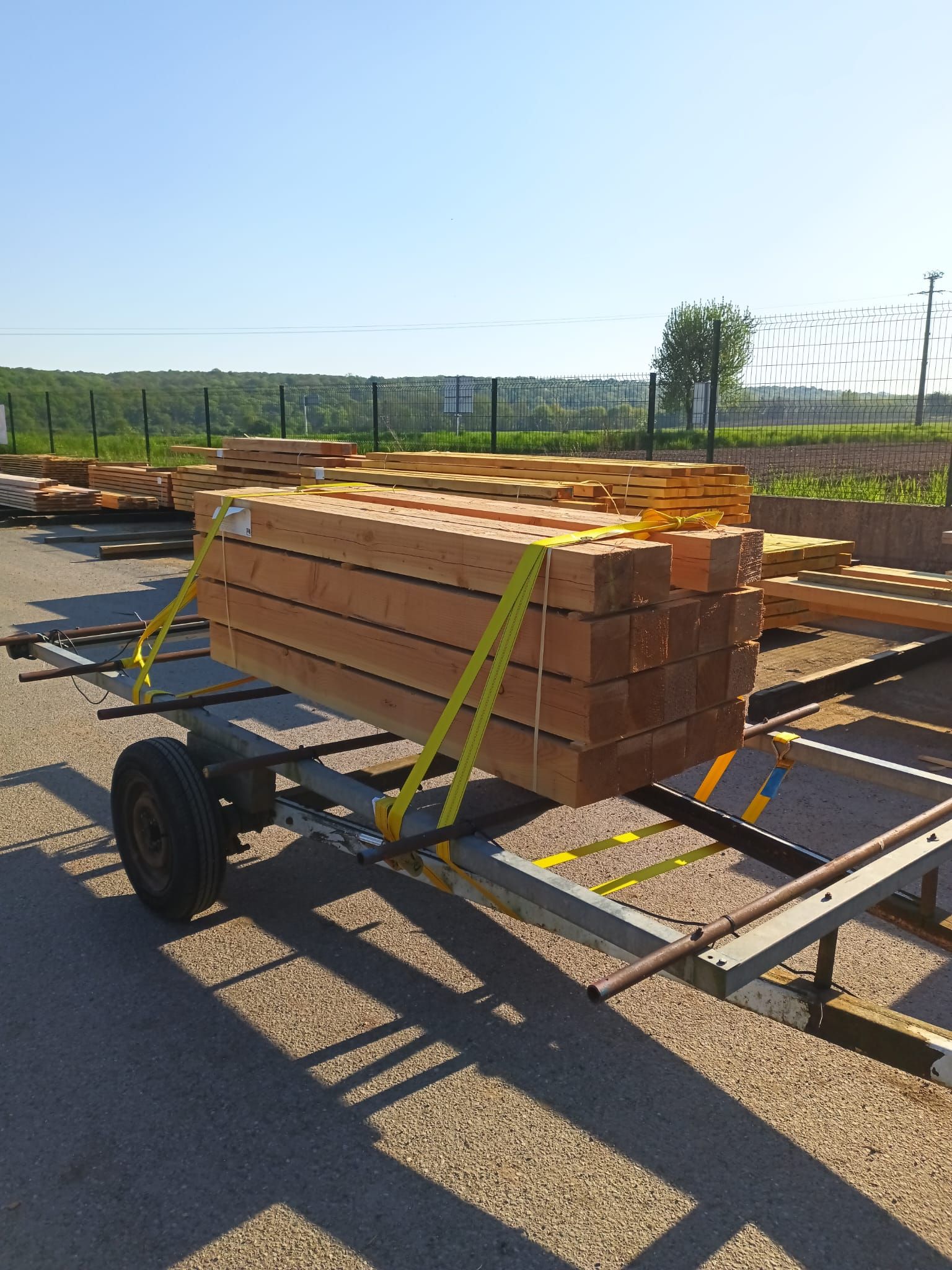 Création clôture bois