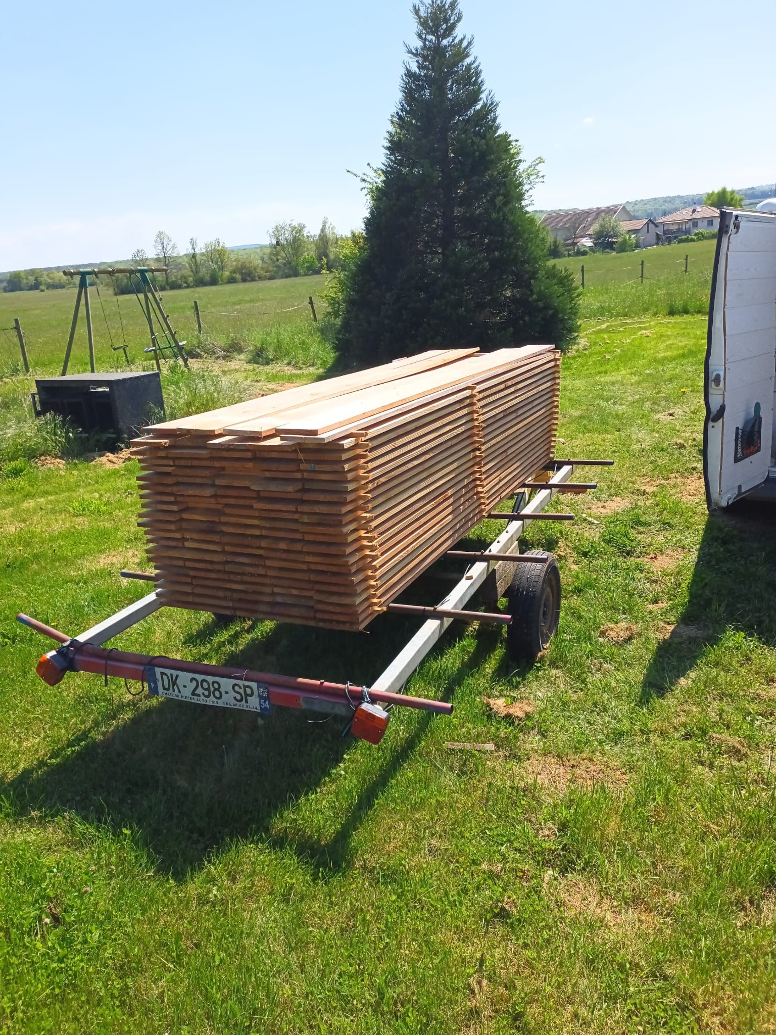 Création clôture bois