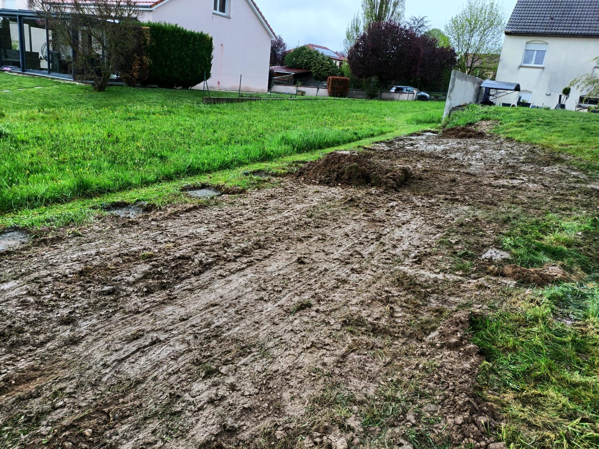 Création clôture bois