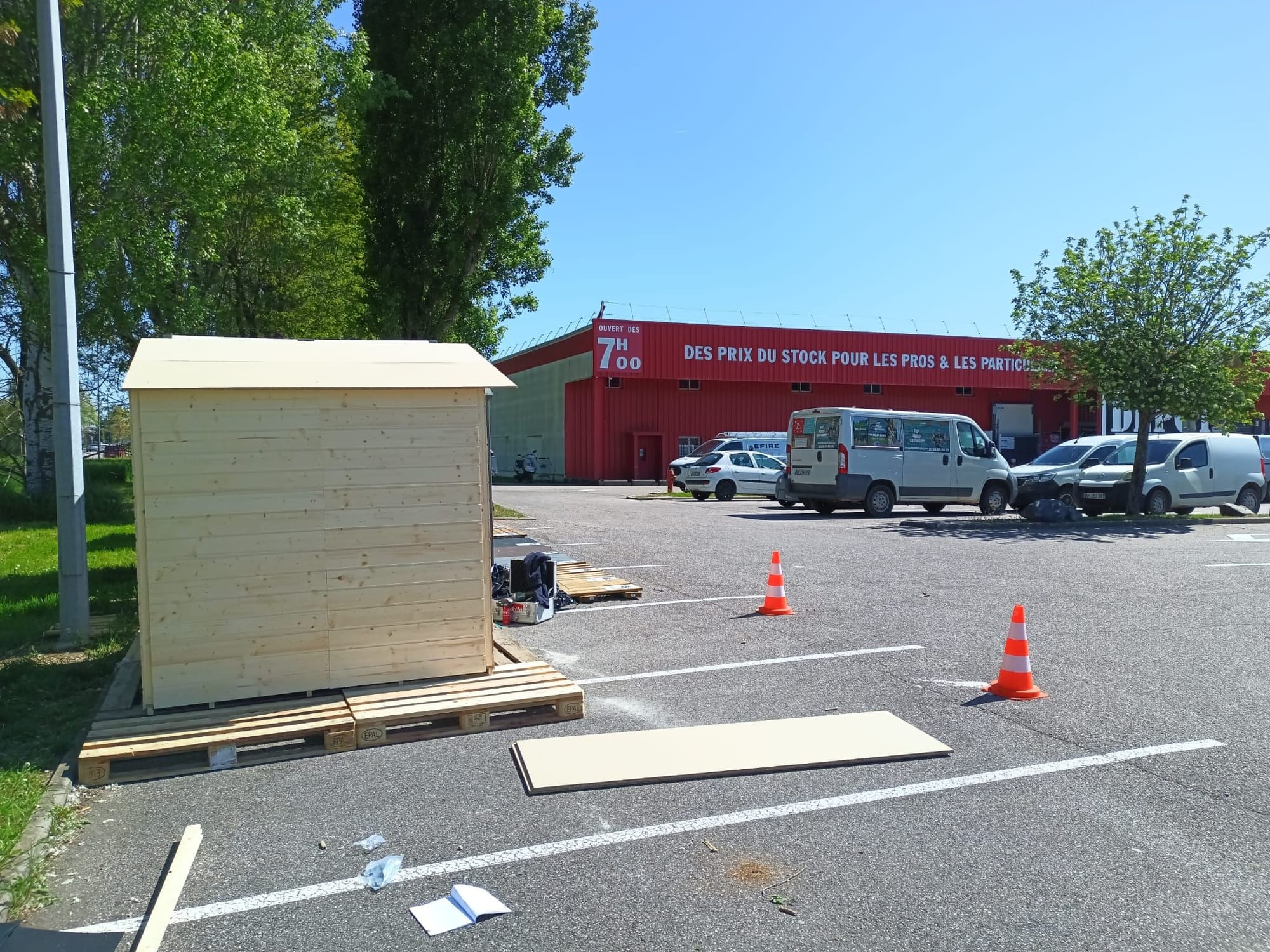 Montage cabanon Brico dépot